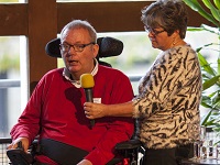 Steve Bullock, car club user and Lynne Bright, personal assistant
